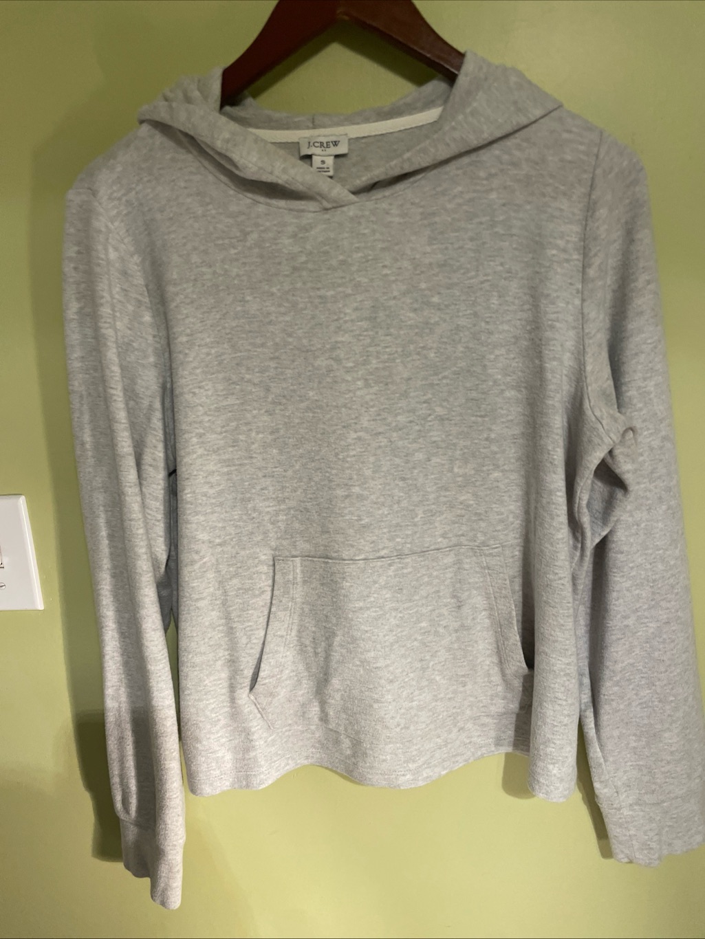 J. Crew Heather Gray Women's Hooded Pullover Sweatshirt